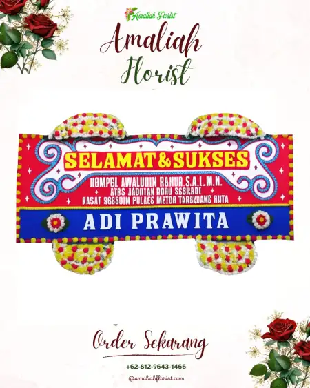 Papan Bunga Ucapan Selamat Sapulante